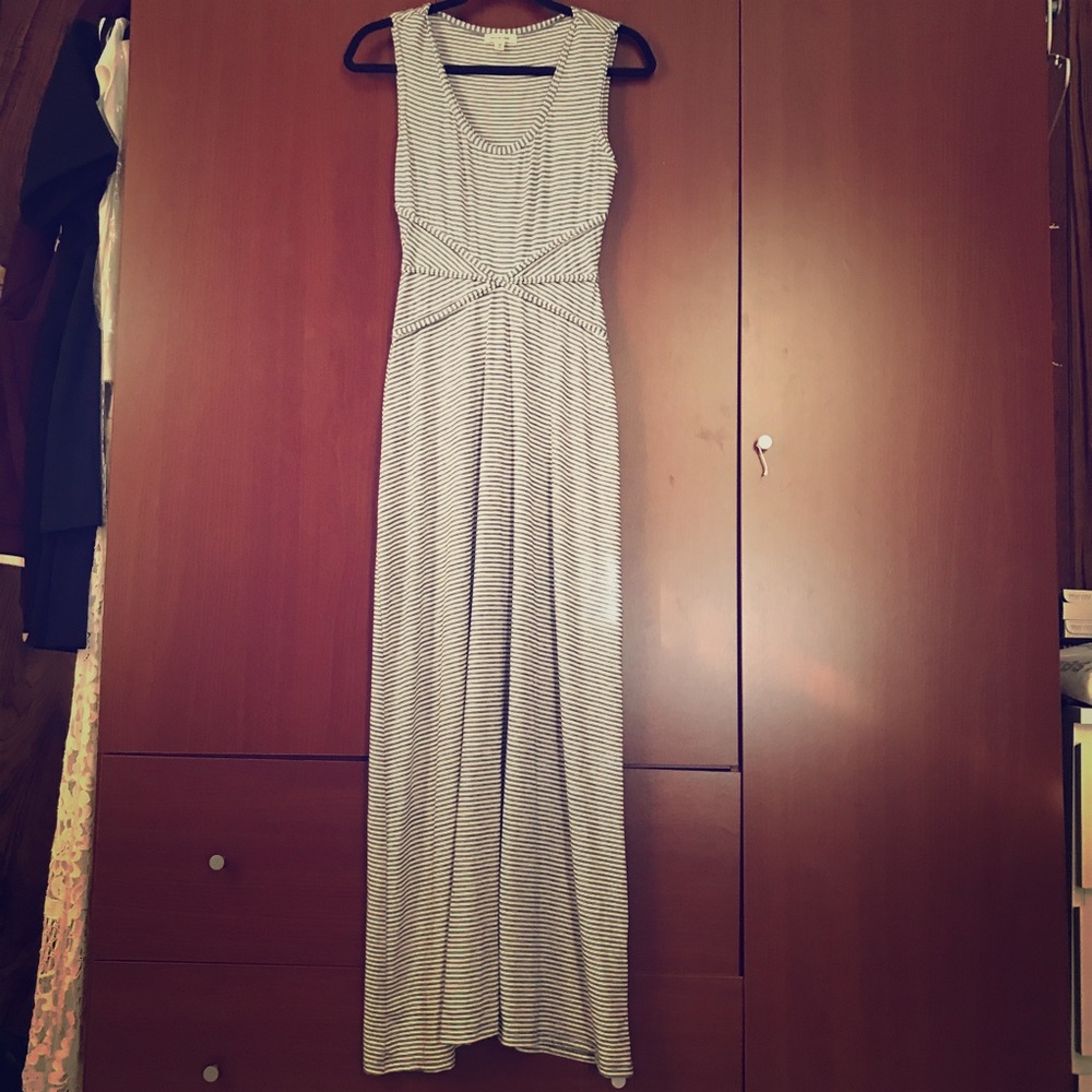 Max Studio Striped Maxi Dress